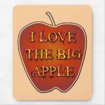 J'AIME GRAND APPLE TAPIS DE SOURIS