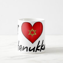 J'aime Hanoukka Tasse À Café