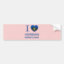 J'aime Herman, PA Adhésif Pour Voiture