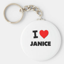 J'aime Janice Porte-clefs