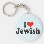 J'aime juif porte-clef