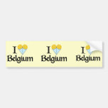 J'aime la Belgique Adhésif Pour Voiture
