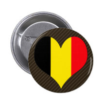 J'aime la Belgique Badge Avec Épingle