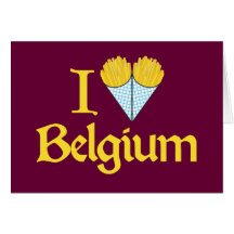 J'aime la Belgique Carte De Vœux
