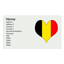 J'aime la Belgique Modèle De Carte De Visite