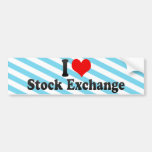 J'aime la bourse des valeurs autocollant pour voiture