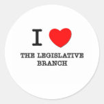 J'aime la branche législative adhésif rond