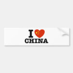 J'aime la Chine Adhésifs Pour Voiture