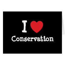J'aime la coutume de coeur de conservation personn carte de vœux