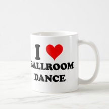 J'aime la danse de salle de bal mug