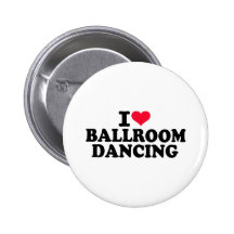 J'aime la danse de salon badges avec agrafe