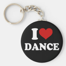 J'aime la danse porte-clef