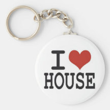j'aime la maison porte-clé