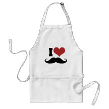J'aime la moustache tablier