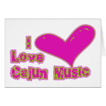 J'aime la musique de Cajun Cartes