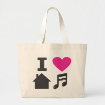 J'aime la musique de maison sac
