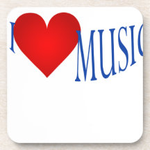 J'aime la musique dessous-de-verre