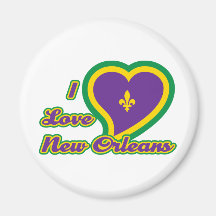 J'aime la Nouvelle-Orléans Magnets Pour Réfrigérateur