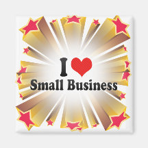 J'aime la petite entreprise magnets pour réfrigérateur