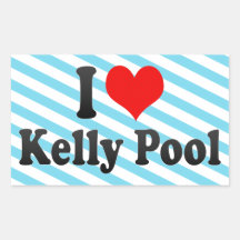 J'aime la piscine de Kelly Adhésif