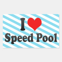J'aime la piscine de vitesse autocollant