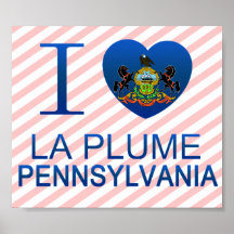 J'aime la plume de La, PA Poster