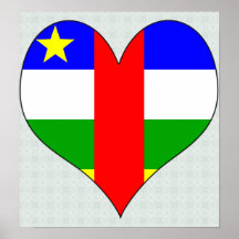 J'aime la république centrafricaine posters