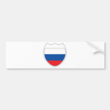 J'aime la Russie Adhésif Pour Voiture