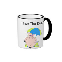 J'aime la tasse de plage