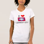 J'aime la VILLE Arkansas de FORREST T-shirt