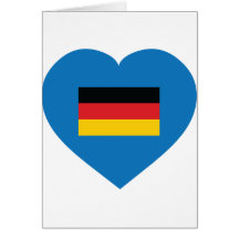 J'aime l'Allemagne Cartes De Vœux