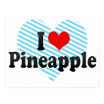 J'aime l'ananas carte postale