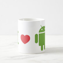 j'aime l'androïde tasse