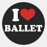 J'aime le ballet autocollants