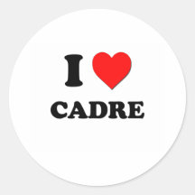 J'aime le cadre autocollant