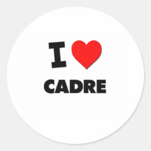 J'aime le cadre autocollants