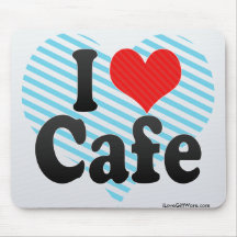 J'aime le café tapis de souris