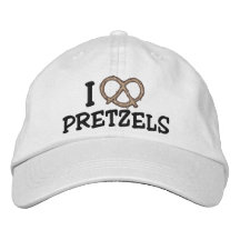 J'aime le casquette brodé par bretzels casquettes brodées