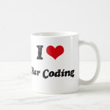 J'aime le CODAGE À BARRES Mug