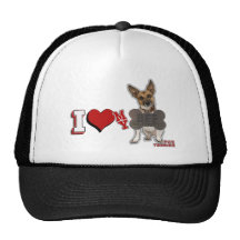 J'AIME LE COEUR MON RENARD TERRIER DE BFF CASQUETTES