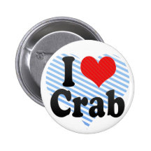 J'aime le crabe badge