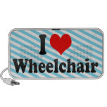 J'aime le fauteuil roulant mini haut-parleurs