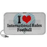 J'aime le football de règles d'International Haut-parleur Notebook