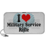 J'aime le fusil de service militaire haut-parleur mp3