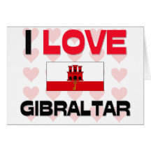 J'aime le Gibraltar Cartes De Vœux