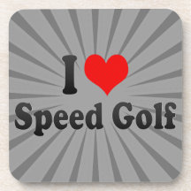 J'aime le golf de vitesse dessous-de-verre