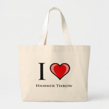 J'aime le jet de marteau sac fourre-tout
