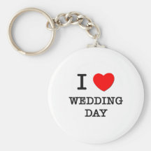 J'aime le jour du mariage porte-clé