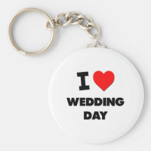 J'aime le jour du mariage porte-clefs