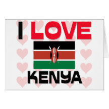J'aime le Kenya Cartes